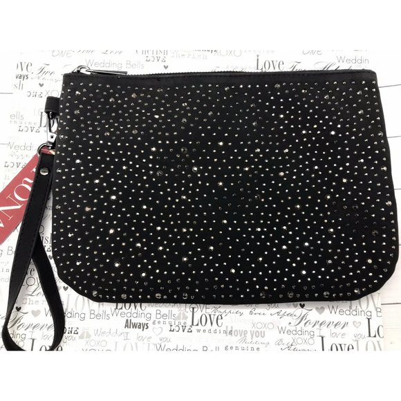 Merona Handbags - Brand New Merona Black Jeweled Clutch Purse Bag